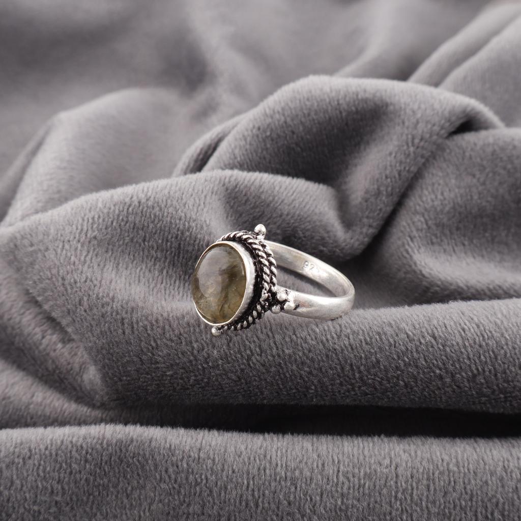 Labradorite Ring, Handmade Gemstone 925 Sterling Silver Ring Antique Jewelry, For Gift Silver Jewelry For Wedding Gift