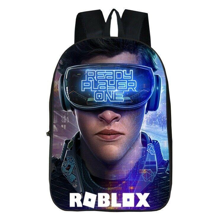 Roblox Pattern Kids School Backpack With Large Capacity And Durable Polyester Material