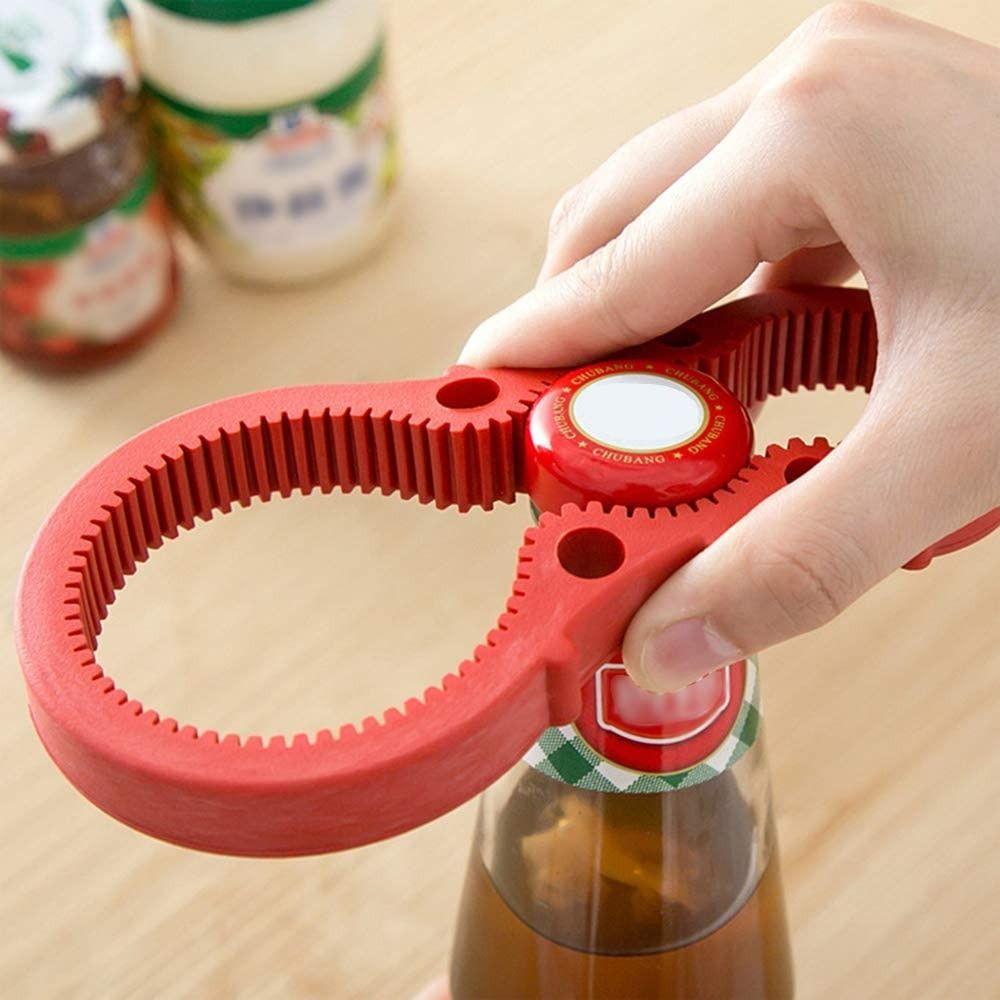 Ergonomic Silicon Adjustable Jar Bottle Wrench Anti-slip Bottle Opener Jar Lid Gripper Can Opener Kitchen Tool 6