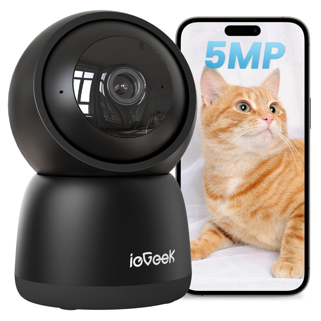 Automatic Periodic Patrol 5 Million Pet Automatic Vertical Lens Remote PTZ Human Alarm Family Security Alexa Memory Compatible with [360° / Pixels]