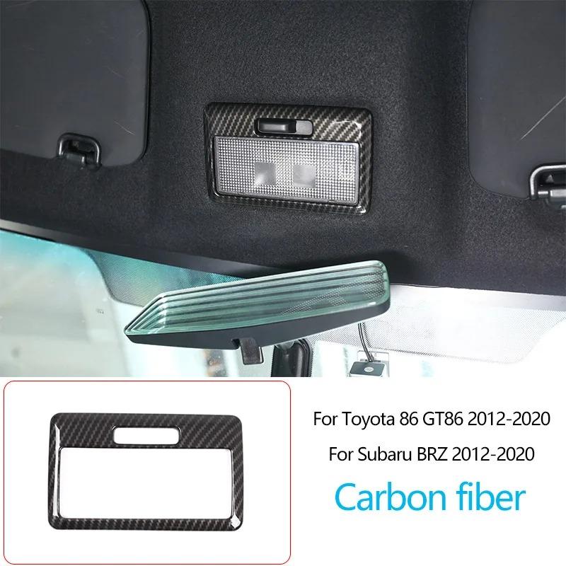 För Toyota 86/Subaru BRZ 2012-2020 ABS Kolfiber Interiörsats Instrumentbräda Mittkonsol Växelspakspanel Skydd Dekaler