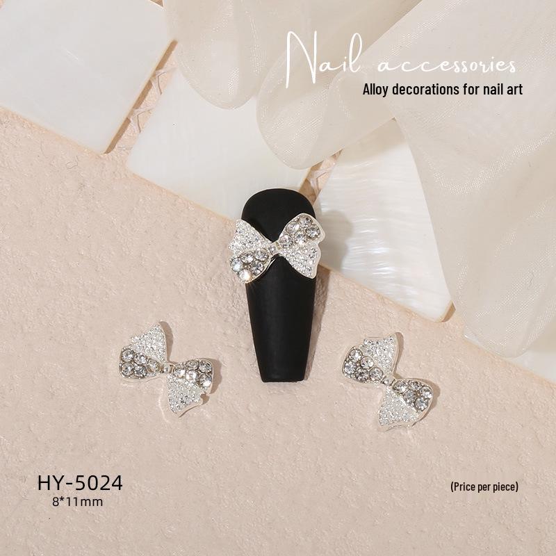 Nail Art Decorations: Bow, Heart, Moon, Flower, Butterfly, Rhinestones