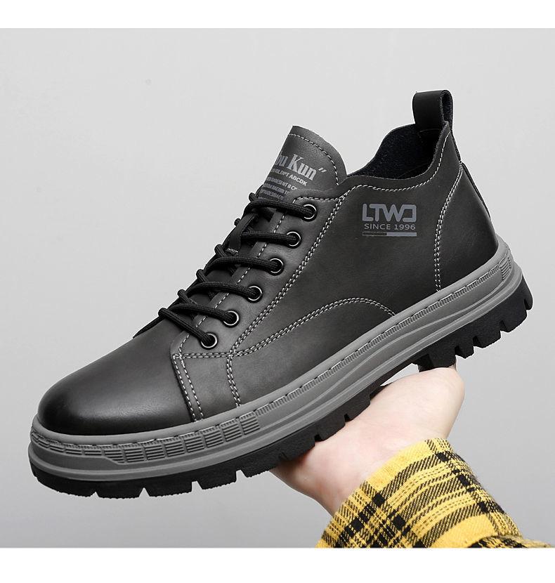 Karvės odos vairavimo sportiniai batai vyrams pavasariui rudeniui nauji dizainerio mados laisvalaikio sportbačiai vyriški vienspalviai vyriški sportiniai batai