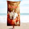 1PC Custom Name Cozy Home Pet Rest Beach Towel Highly Absorbent And Sand-Resistant Towel for Swimming, Pool, Yoga, And Travel Lightweight