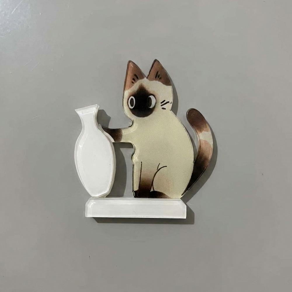 Moisture Proof Cat Hair Storage Box Cartoon Acrylic Cat Hair Container  Bedroom Style F