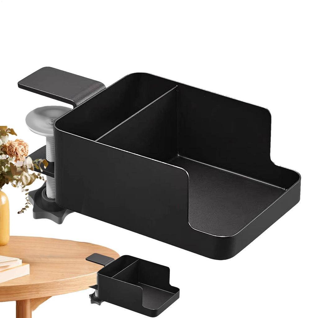 Side Desk Organizer Adjustable Bottle Holder Side Desk Mount For Home Dorm Work Organization Coffee Mug Bottle Phone Remote