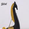 Simple Horse Design Accessory Minimalist Brooch White Black Alloy Lapel