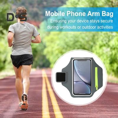 Brassard de téléphone portable 6,8 pouces, sac de rangement pour téléphone portable, écran tactile, résistant à l'eau, sport de plein air, jogging, randonnée, course à pied, support de téléphone avec