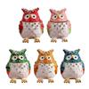 Owl Decoration Alloy Jewelry Organizers Multiple Compartment Decorative Box for Rings Displays