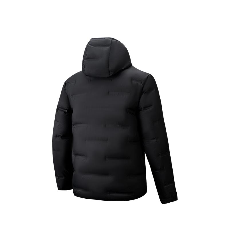 Anta Outdoor Series Seamless Pipeline Lightweight Down Commuting Hiking Waterproof Windproof Thermal Locking Hooded Down Jacket 952546907-2