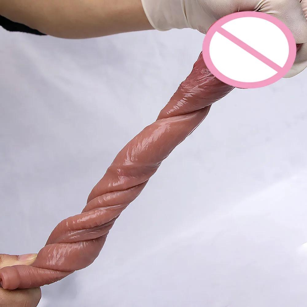 Men Penis Extender Sleeve Realistic Condom Delay Ejaculation Sex Toy for Men Adult Erotic Goods