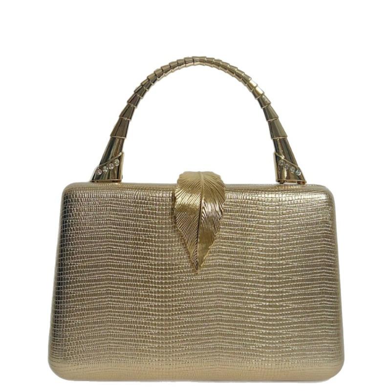 Luxuriöse Clutch mit Schlangenledertextur High-End Handtasche Umhängetasche Abendtasche Kettentasche Einzelschultertasche