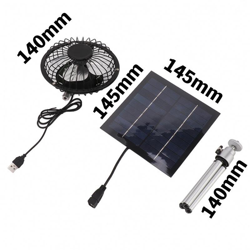

Portable Monocrystalline Solar Camping Fan with Telescopic Stand for Efficient Cooling Standard чёрный