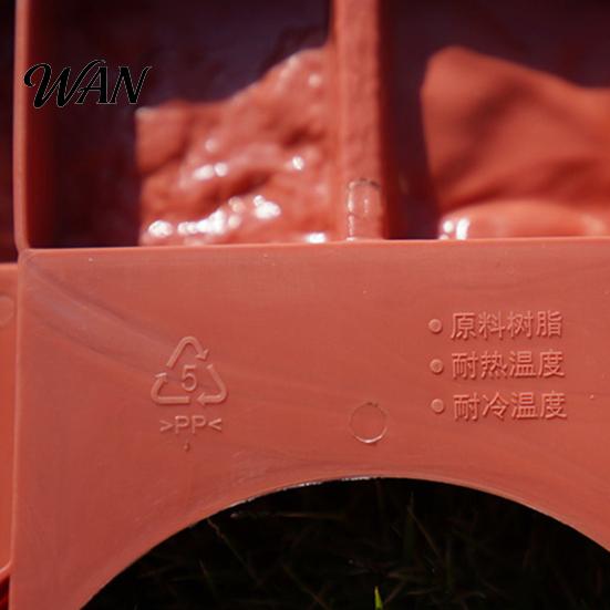 Lawn Border Fencing Plastic Garden Retaining Fence Brick Look Edging Outdoor Landscape Decorative Picket Panel for Flower Beds Paths Lawns Yard
