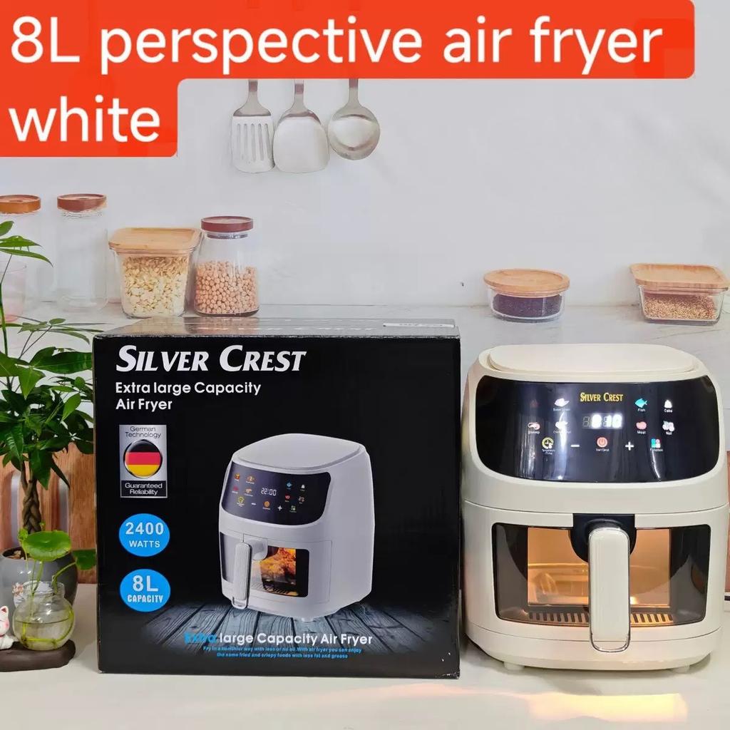 8L Air Fryer Çok Fonksiyonlu Akıllı Dokunmatik Ekranlı Air Fryer, Büyük Kapasiteli Elektrikli Fritöz Fırın Patates Kızartma Makinesi