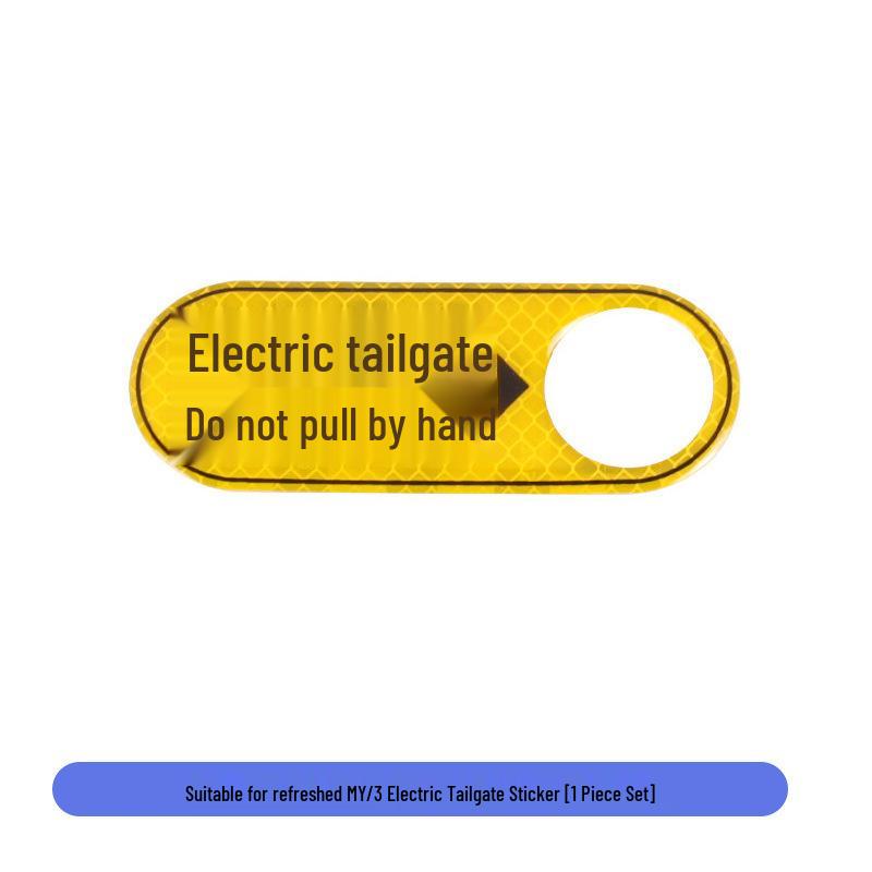 Tesla Model 3/Y 2021-2026 Electric Tailgate & Trunk Reflective Warning Stickers