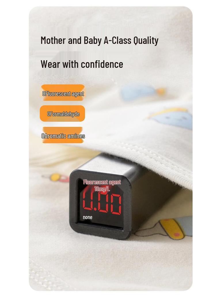 Herbst Baby Baumwollkleidungsset: Neugeborenen Klettanzug mit offenem Schritt