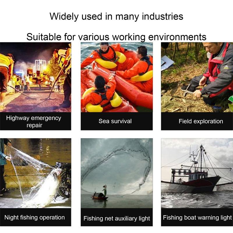 Various Colors Fishing Net Signal Light Attract Fishing Net Lamp Float Light