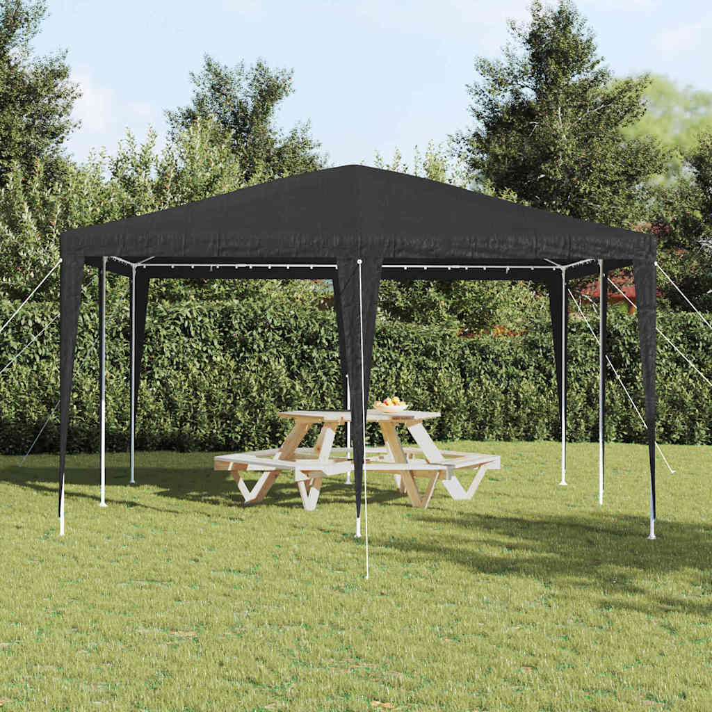 Party Tent Anthracite 400 X 400 X 266 Cm Polyethylene and Steel