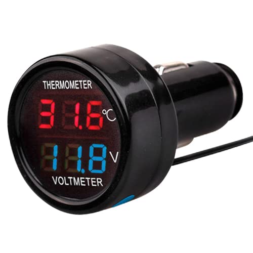 

Гнездо прикуривателя, Вольтметр, , 2 в 1 Цифровое измерение, Тестер, Прикуриватель, Автомобиль, Автомобиль, 12 В, 24 В чёрный