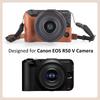 Kinokoo Canon EOS R50 V EOS R50 V PU Leather Protective Cover for EOS R50 Digital Camera with Detachable Carry Case with Adjustable Shoulder Strap