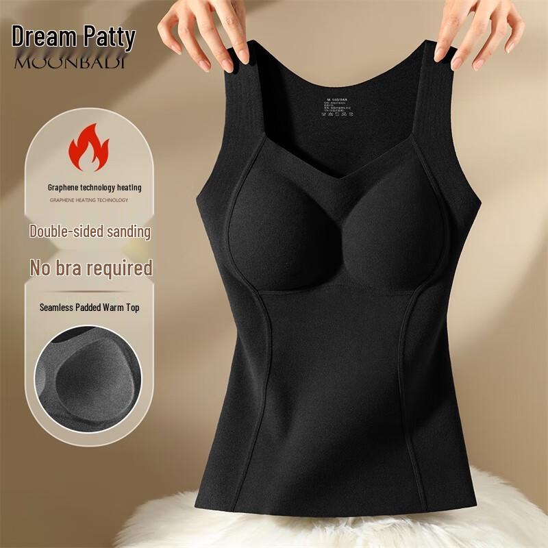 

Женский терможилет с V-образным вырезом из графена Mengbadi со встроенным бюстгальтером XL (120-140 lbs)