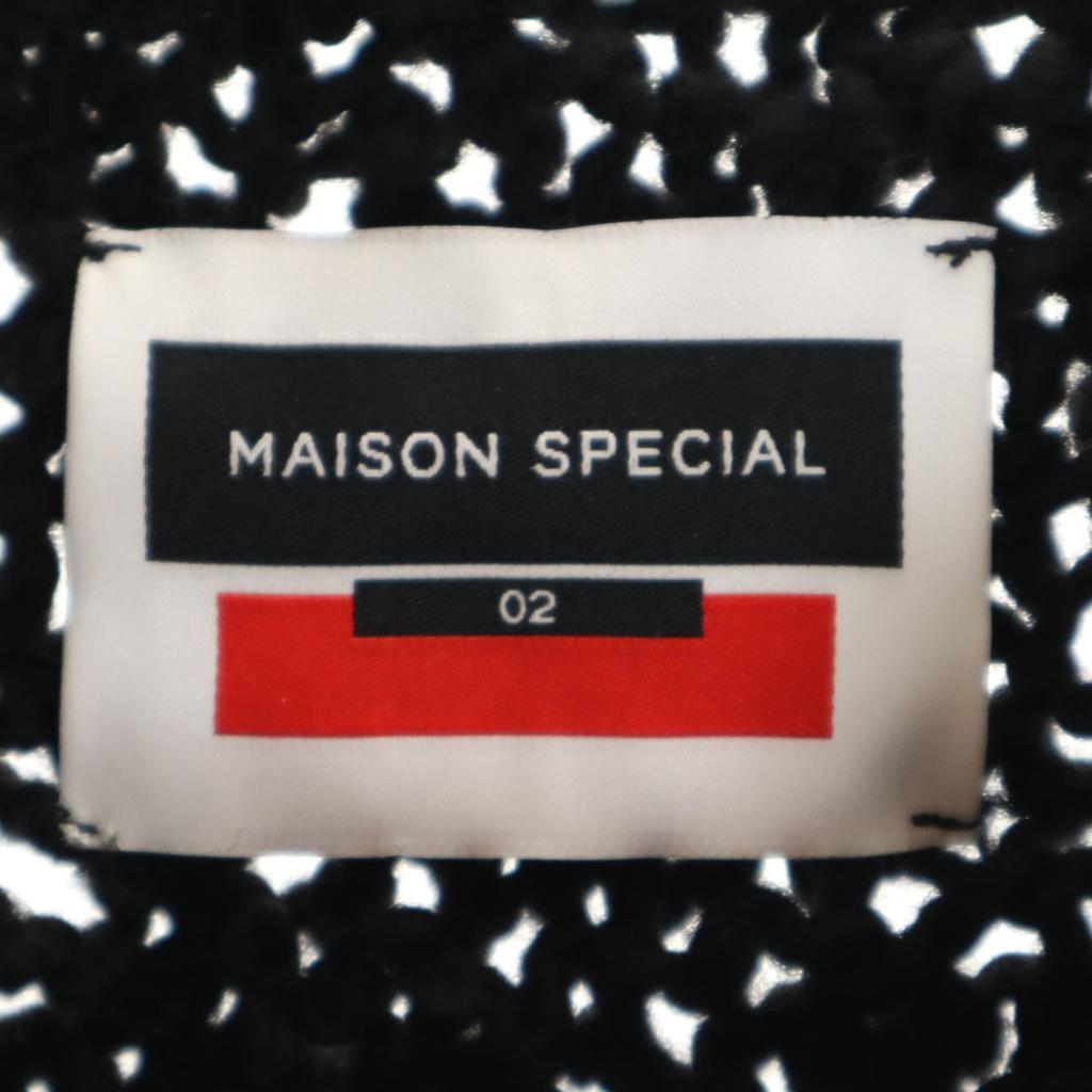MAISON SPECIAL Långärmad Lågstickad tröja 2 svart stickad Dam Begagnad