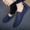 Men Flat Casual Loafers Trend Slip on Sport Shoes Fashion Light Breathable Solid Color Walking Shoes