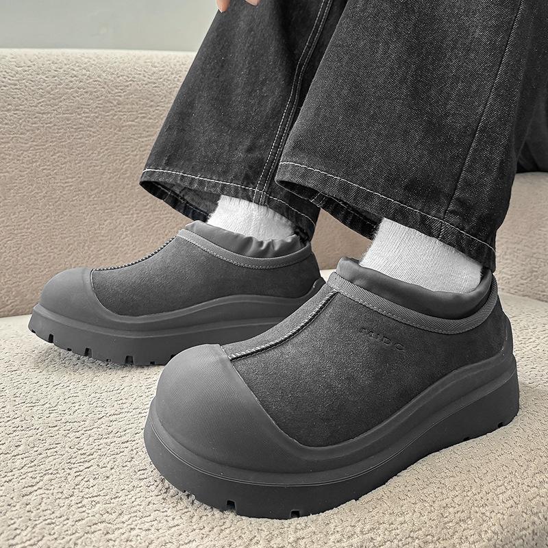 Winter new velvet thickened outdoor casual sports shoes thick sole heightening breadboard shoes cm colore grigio