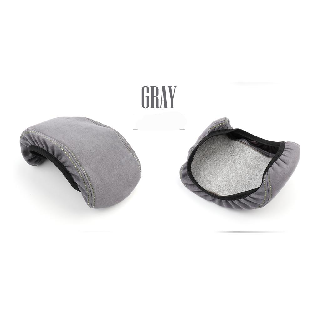 Car Interior Accessories Centre Console Armrest Box Velvet Plastic Velour Protective Cover For KIA EV6 -2026 Left-hand Drive серый