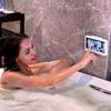 Kitchen Toilet Mobile Phone Holder Waterproof Touchable Case Wall Mounted Bath Bathroom Phone