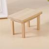 Toys Toy Model Model Furniture Wooden Tea Table Simulation Wood Table 1:12 Dollhouse Kids Play Toys