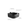 Square Container for Air Fryer - IBILI - 20x20x7 Cm - Platinum Silicone - Black - Non-stick