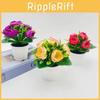 Rose Blossom Faux Potted Plant For Home Office And Event Decoration