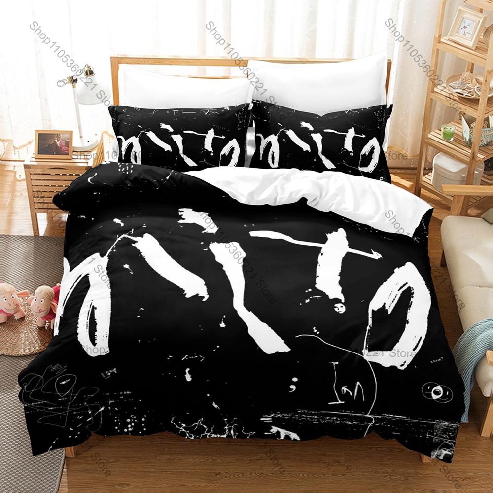 Trendy Mito Dpr Ian Graphic Bedding Set Duvet Cover With 2 Pillowcases Teen Hip Hop Room Decor