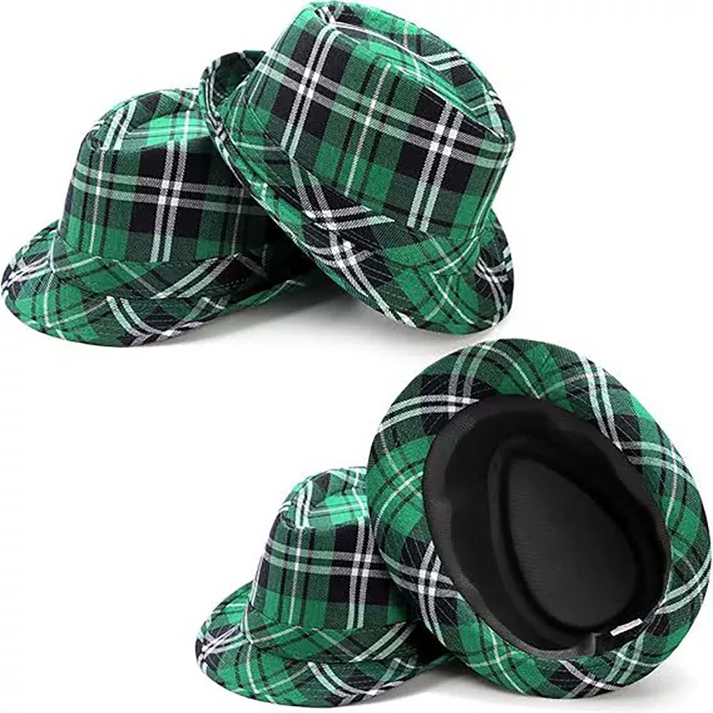 Unisex Zylinderhut Irischer Kleeblatt-Zylinderhut Leprechaun-Hut Grüner Irischer Hut für den Heiligen. Patrick Day Kostümzubehör