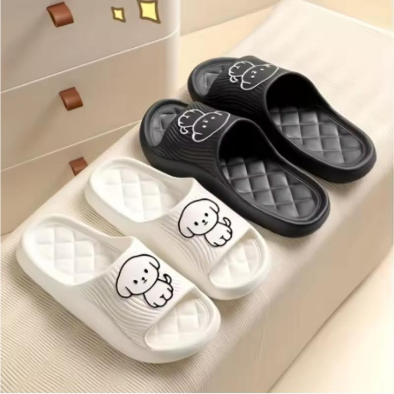 New Summer Sandals and Slippers Female Home Soft-soled Non-slip Dog Cartoon Slippers Cartoon Slippers Male Summer