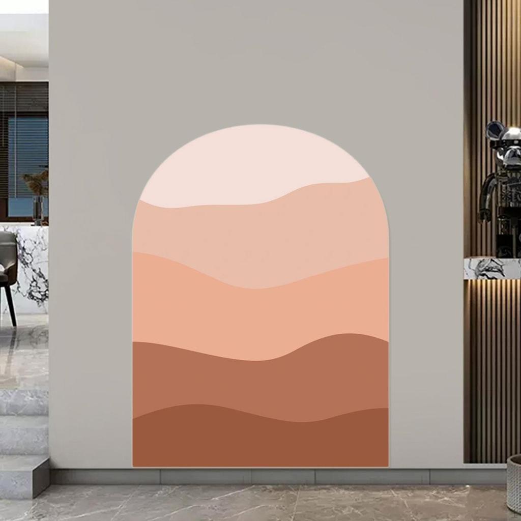 Böhmischer Bogen Wandaufkleber PVC Tapete für Zuhause, Familienhintergrunddekor Klassenzimmer und Wohnen