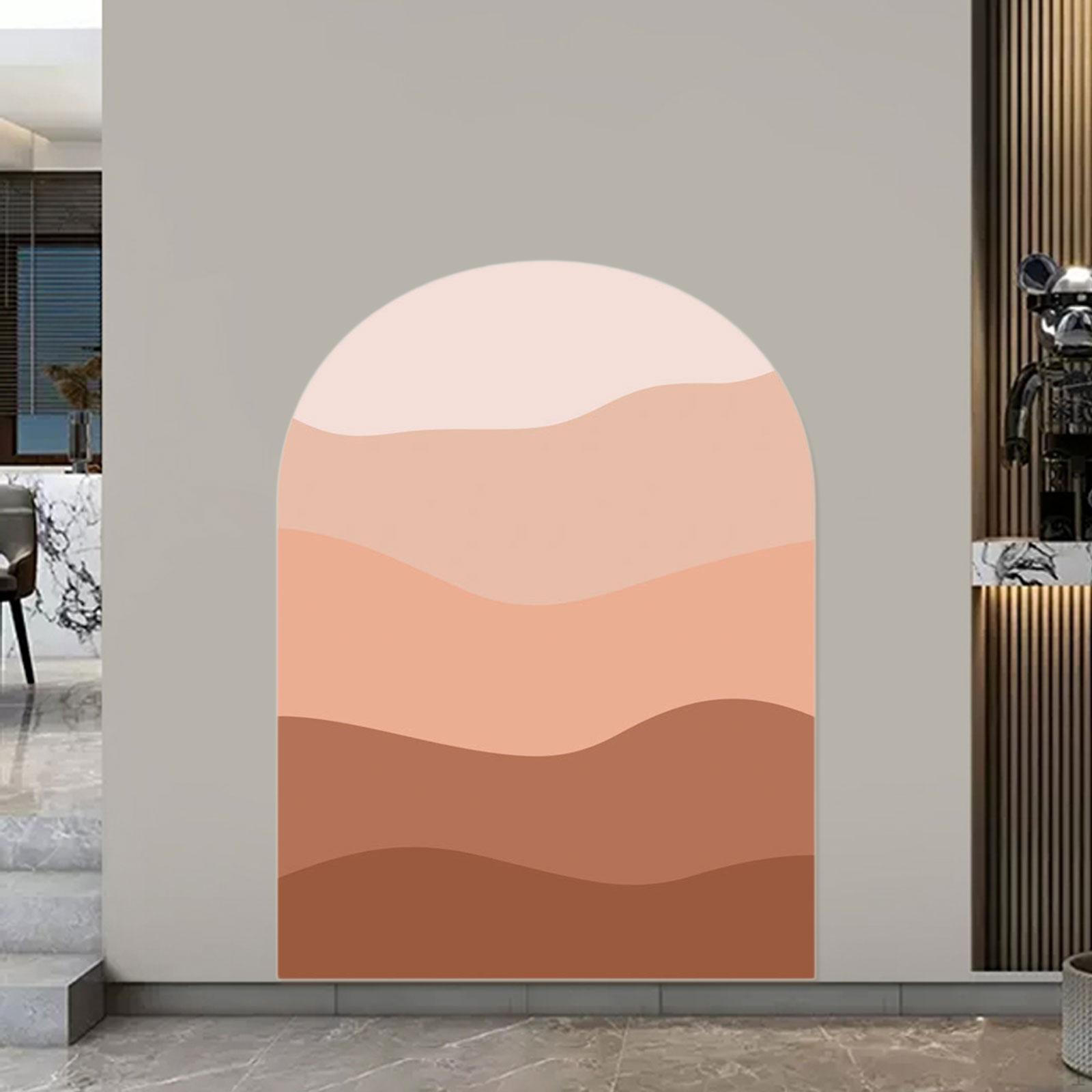 

Bohemian Arch Wall Decal PVC Wallpaper for Home, Family Background Decor Classroom And Living