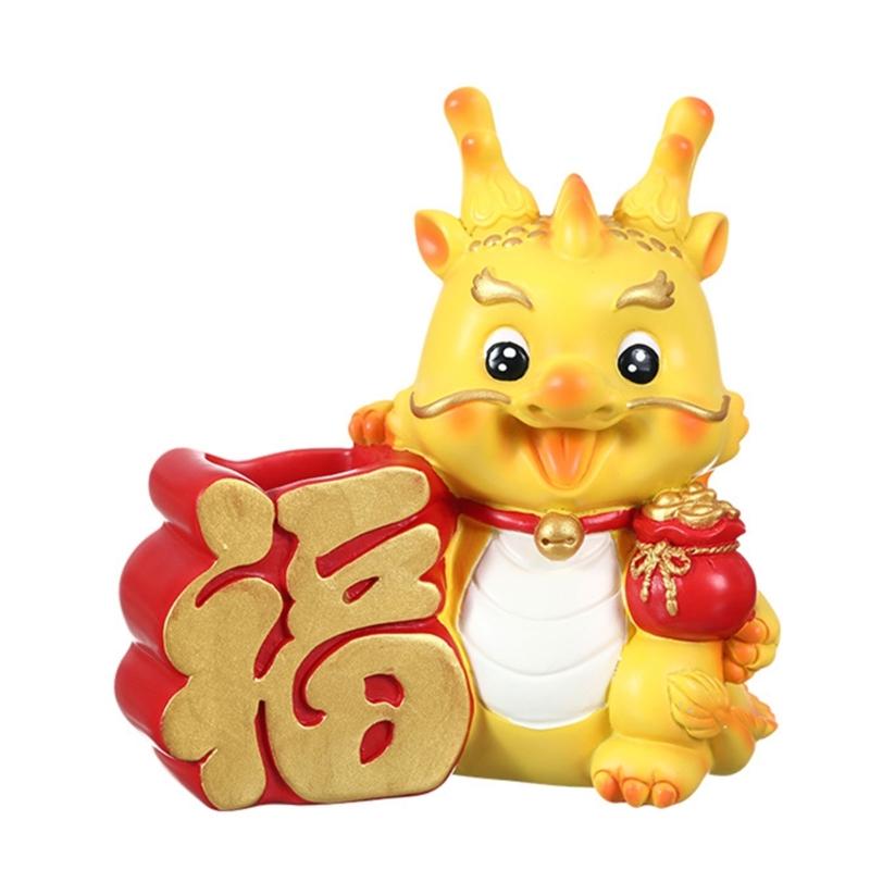 

Настольные поделки Декор для рабочего стола Дракон Декоративный держатель для ключей из смолы Подарочная банка для денег Ящик для хранения монет из смолы