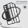 For Samsung Galaxy Z Fold 8 Ultra /7 6 5 4 3 Transparent Plating PC Hinge Protect Full Body Cover Stand Case With Tempered Glass