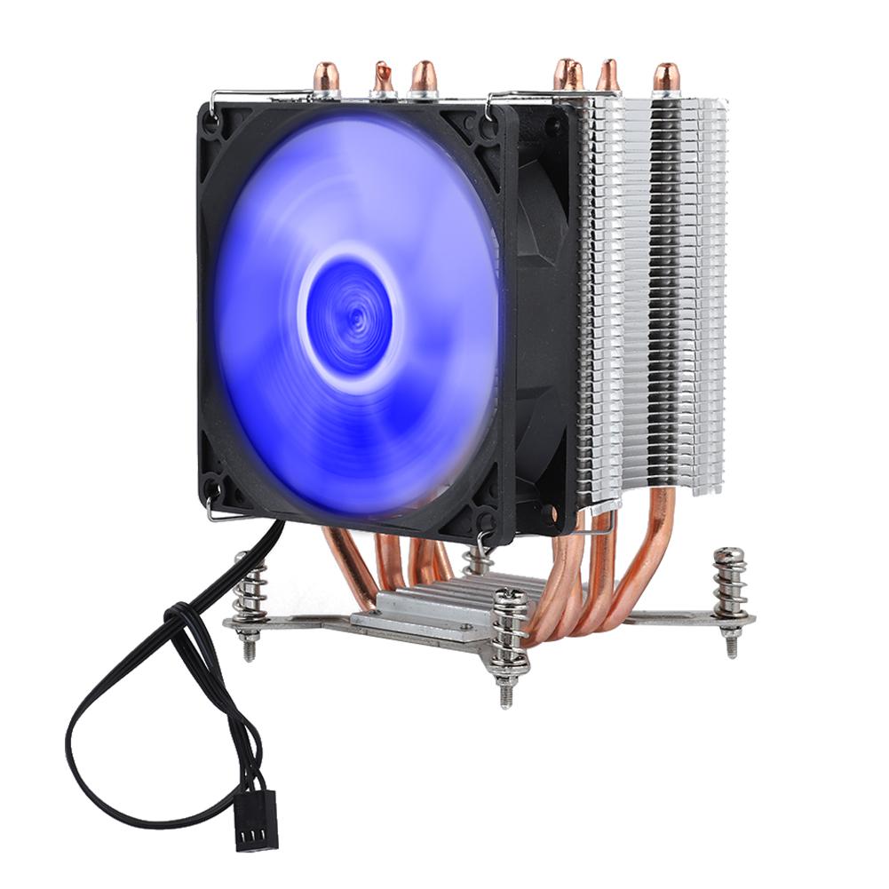 4 Heat Pipe CPU Fan Cooler Heat Sink With Screw (Red Light Small Screw+Backboard)