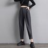 Women's Clothing New Korean Fashion Loose Simplicity Casual Handsome Zipper Solid Pockets Button Office Lady Spring Summer Pants