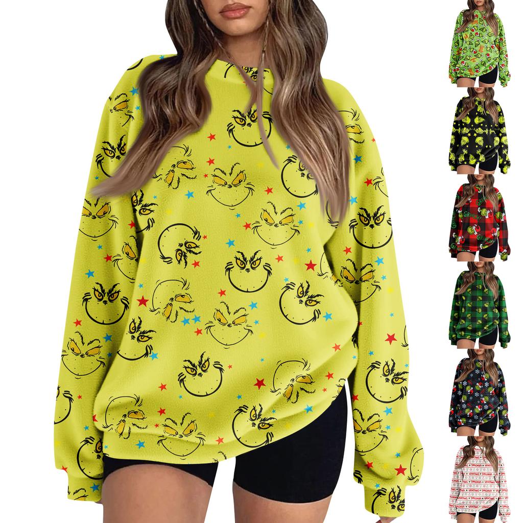 Women's Colorblock Sweatshirt Long Sleeve Round Neck Casual Comfortable Loose Lightweight Women's Sweatshirt