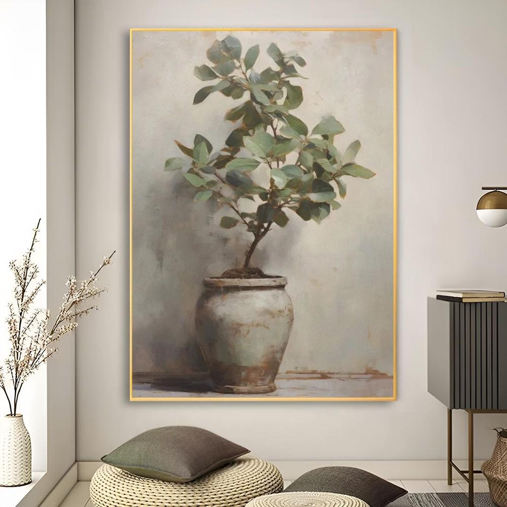 1 buc. Poster Vintage Italian Măslin în Vas Poster Imprimeu Artă Bar Mobilier Decor Cameră de Zi