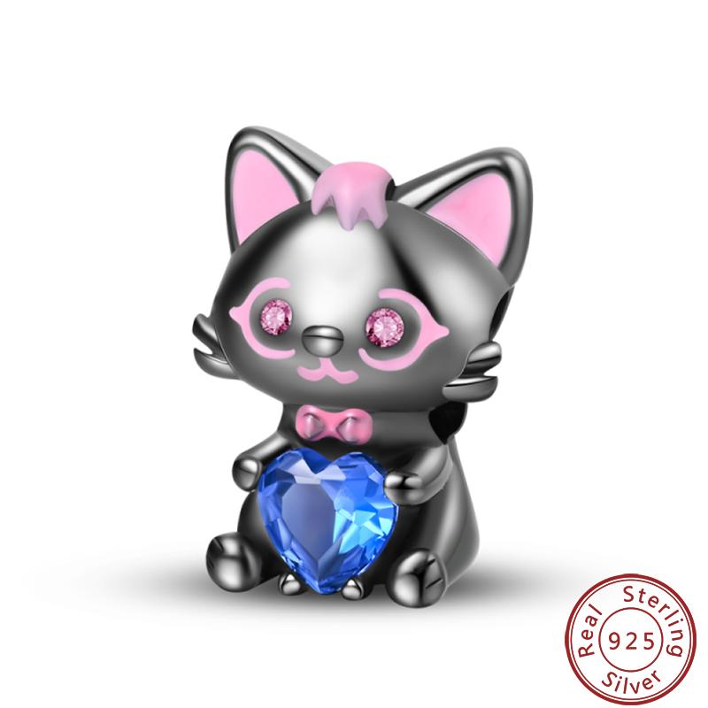 Cute Cat And Dog Series Copper Moon Butterfly Paw Print Charms 3Mm Diy Fine Jewelry Gifts Making