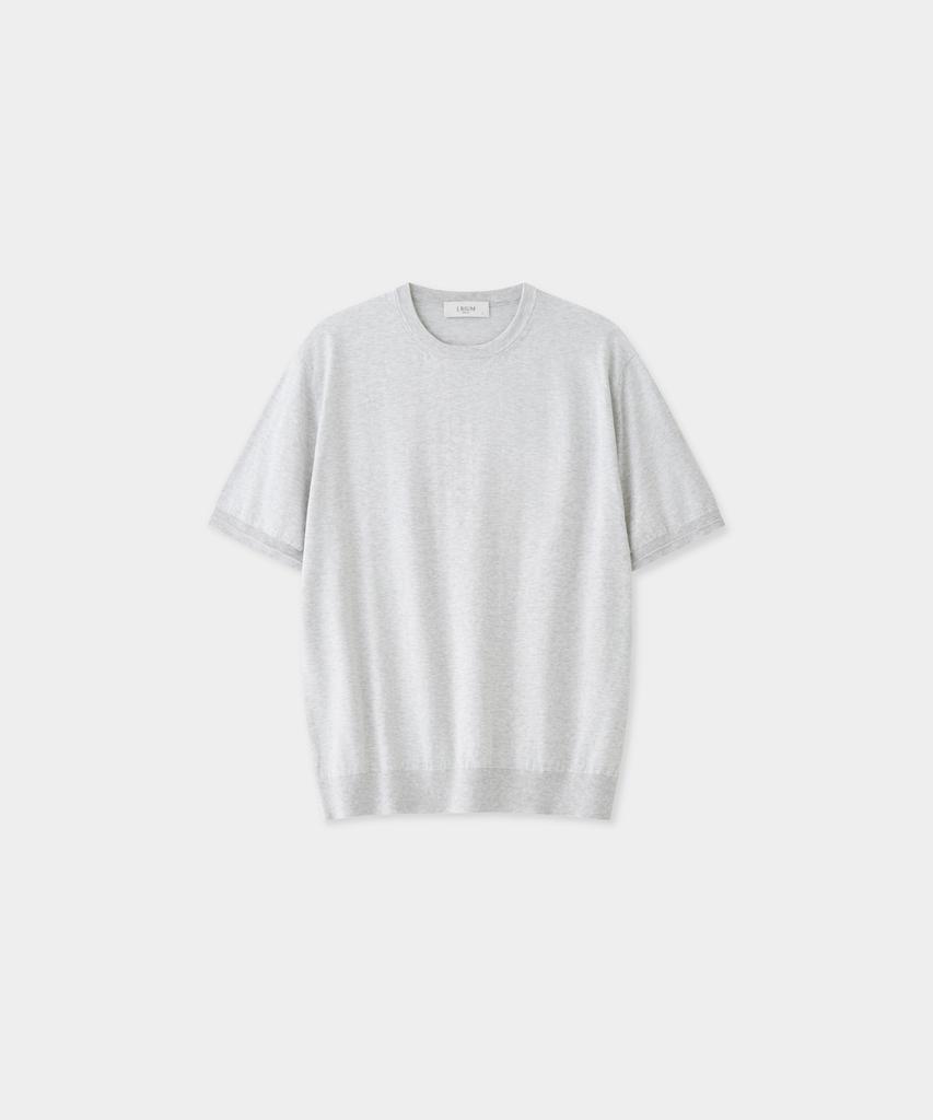 Jeilium Cotton Summer Essential Round Neck Melange Grey (Dry Touch)