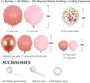 Vintage Pink Light Pink Balloon Dusty Pink Rose Gold Balloon Set Birthday Wedding Baby Shower Party