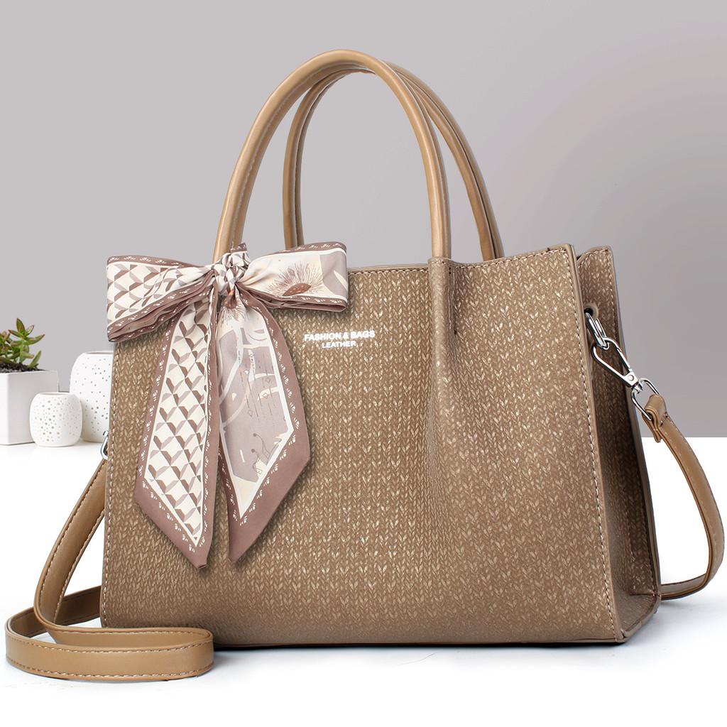Classic Pu Tote Bag For Women With Large Capacity And Retro Style For Daily Use