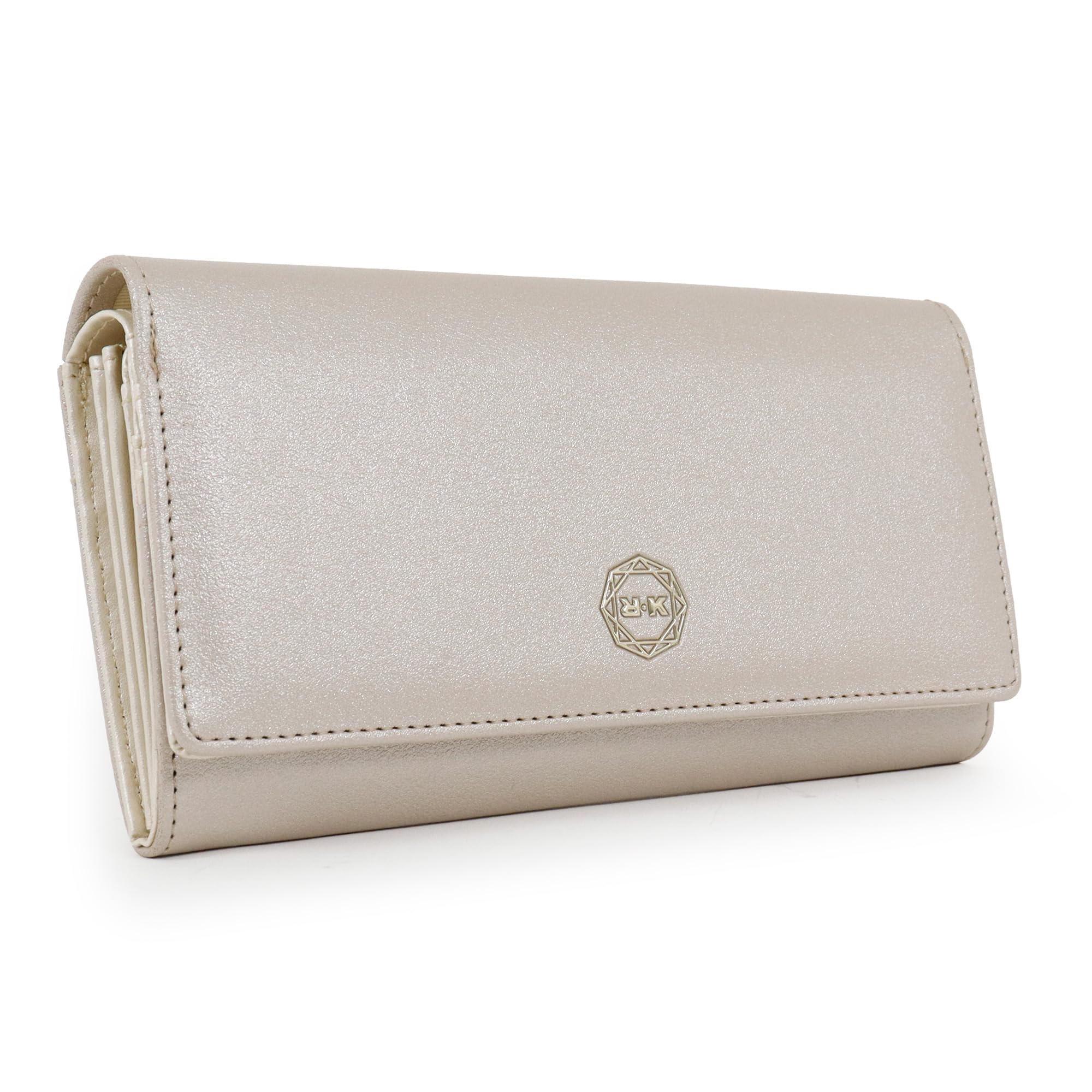 

Риоко Кикучи Длинный Большой Клапан с Картами Восьмиугольный Бренд Фэн-шуй Женский Кошелек, Вместимость, Чехол, Гладкий, Брошь, Благоприятный, (Золото) золотой